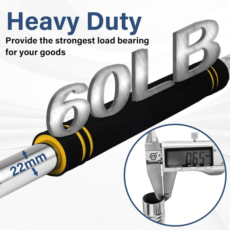 UEGHNS Cargo Grabber for Truck Bed Long Handle, Truck Grabber Reach Retriever Tool 34-73.5 inch Sturdy Bed Buddy Truck Tool with Two Replacement Hooks Essential Truck Van RVs Tools Convenient and Efficient - Image 4
